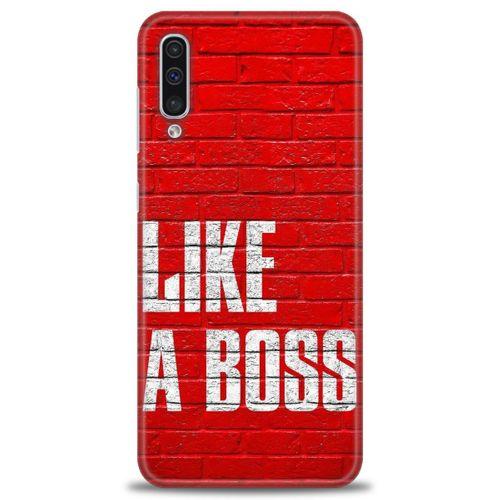 Samsung Galaxy A50 Kılıf HD Baskılı Kılıf - Like a Boss + Tam Ekran Koruyucu