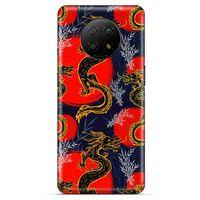 Xiaomi Redmi Note 9T Kılıf Dragons (30) Silicone Case Ejderha Cizimi