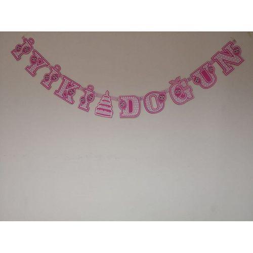 İYİKİ DOĞDUN BANNER PEMBE