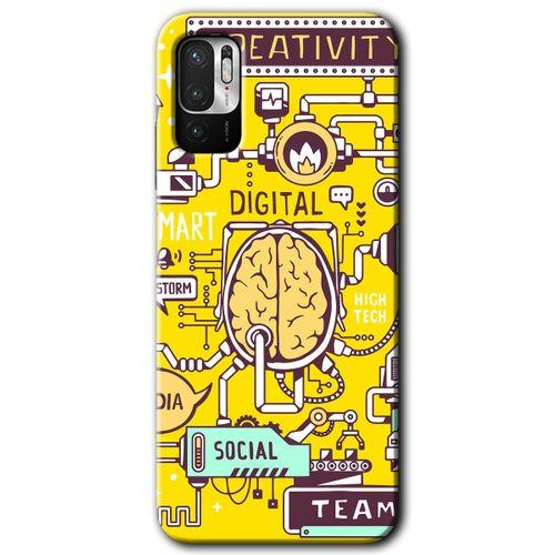 Xiaomi Redmi Note 10 5G HD Baskılı Kılıf + 9D Tam Ekran Koruyucu - Smart 2