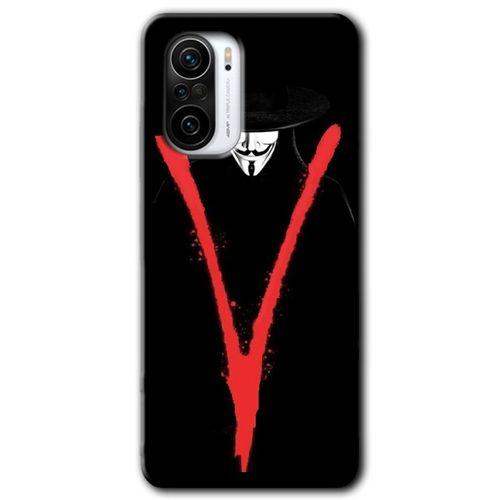 Poco F3 Kılıf HD Desen Baskılı Arka Kapak - V for