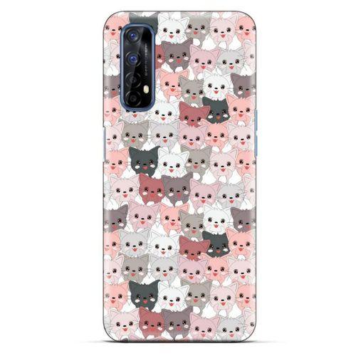 Lopard Oppo Realme 7 Uyumlu Kılıf Kediler (31) TPU Kılıf Minikler