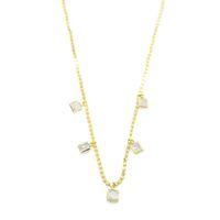 Ezme Zincir Charm Kolye - Altın