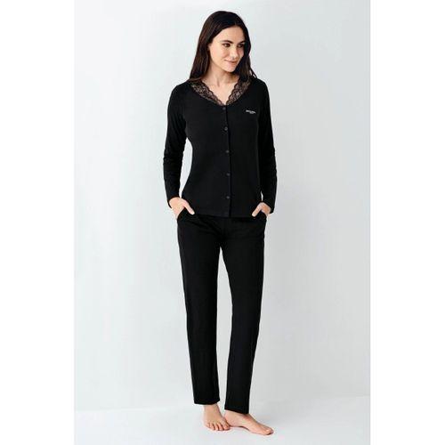 Pierre Cardin 9116-s Kadın Önü Düğmeli  Pijama Takımı