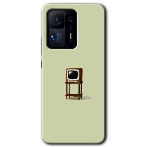 Potkal Hediye Fabrikası Xiaomi Mi Mix 4 Kılıf HD Desen Baskılı Arka Kapak - Retro-TV