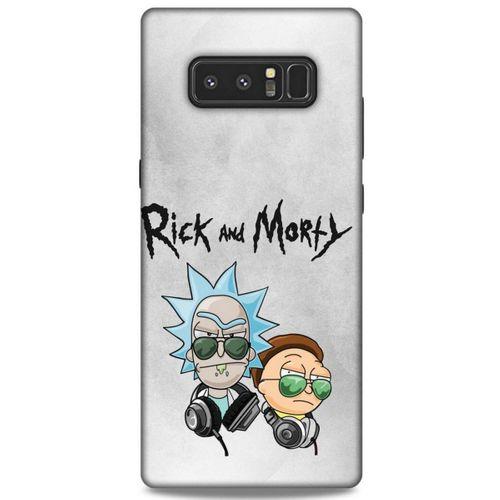 Samsung Galaxy Note 8 Uyumlu Kılıf Rick And Morty (4) Koruma Kılıfı Eye Patch Morty
