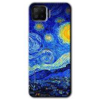 BeRa Aksesuar Oppo A73 Kılıf Baskılı Kapak - Starry Night +Tam Kaplayan Mat Seramik