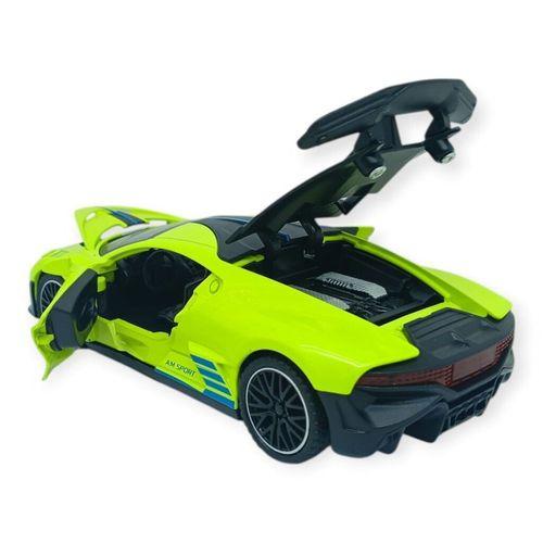 Sesli Işıklı Spor Araba 15 cm - 3241D- Yeşil