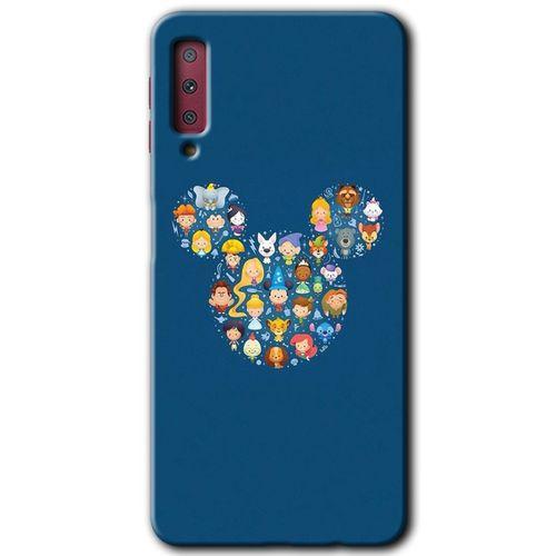 Potkal Hediye Fabrikası Samsung Galaxy A7 2018 Kılıf HD Desen Baskılı Arka Kapak - Mickey