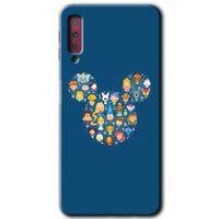 Potkal Hediye Fabrikası Samsung Galaxy A7 2018 Kılıf HD Desen Baskılı Arka Kapak - Mickey