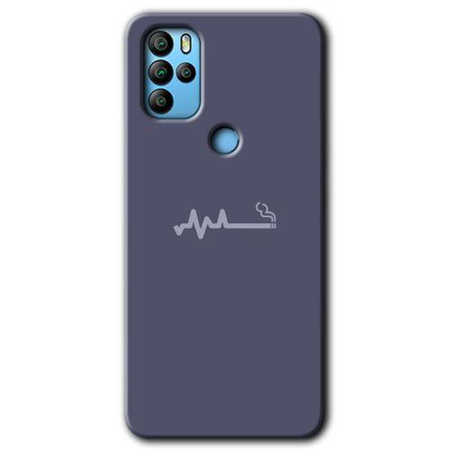 Omix X500 Kılıf HD Desen Baskılı Arka Kapak+Temperli Cam - Sigara Zararlıdır