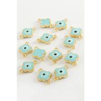 Çiçek Çift Kulplu Mineli Bileklik ve Kolye Ucu Aparatı 1 Adet