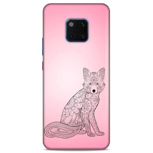 Lopard Huawei Mate 20 Pro Uyumlu Kılıf Tattoo's (42) Rugged Armor Kılıf Pembe Dövme