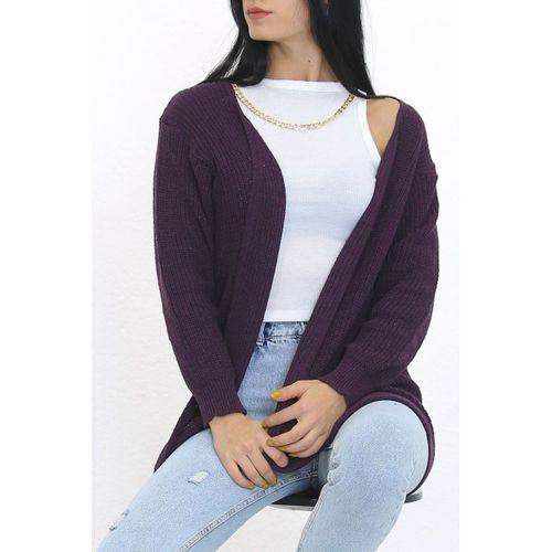 Triko Selanik Hırka Mor - 7654.1319.