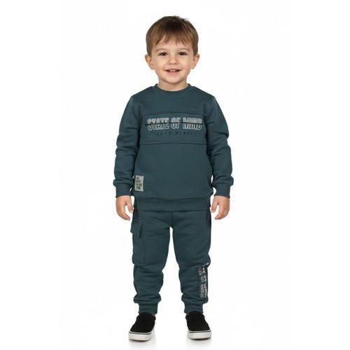 Erkek Çocuk Önü Baskılı Sweatshirt Ve Eşofman Alt Takım BGL-ST05249