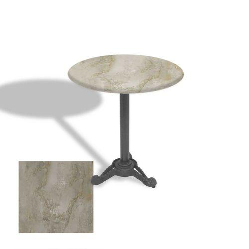 Dockers Çipa Döküm Ayak Yuvarlak Masa Çap 60cm - (Werzalit, Wermodin ve Allzalit Tabla) - Irony