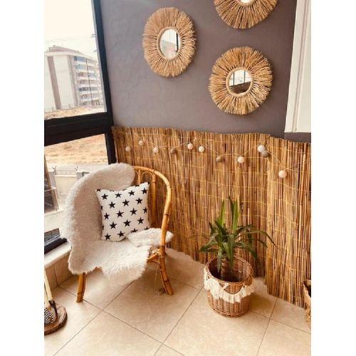 özgazi 100 Cm X 6 Metre Hasır Kamış Bahçe Çiti Balkon Çiti Dekarasyon
