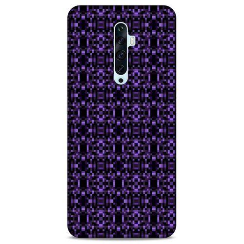 Lopard Oppo Reno 2z Uyumlu Kılıf PiXel (22) Tam Koruma Kılıfı Mor