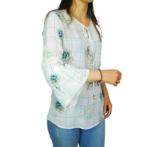 Kadın Çiçekli Bluz BGL-ST00591