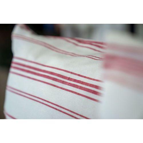 Kırmızı Vintage Çizgili Flanel 2'li Yastık Kılıfı 50X70