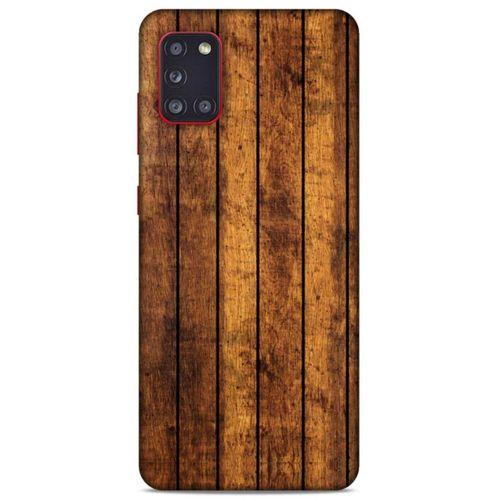 Lopard Samsung Galaxy A31 Uyumlu Kılıf Wood'X (15) Antişok Kılıf Baskılı