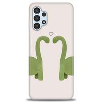 Samsung Galaxy A13 4G Kılıf HD Baskılı Kılıf - Dinazor Aşkı + Tam Ekran Koruyucu