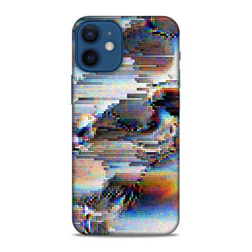 Lopard Apple iPhone 12 Mini Uyumlu Kılıf PiXel (21) Koruyucu Kapak Beyaz