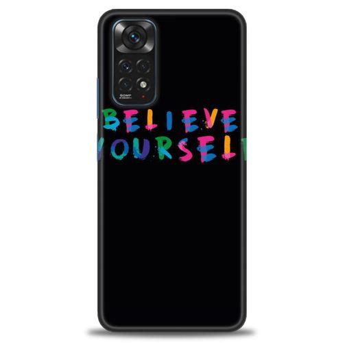 Xiaomi Redmi Note 11S Kılıf HD Baskılı Kılıf - Believe + Tam Ekran Koruyucu