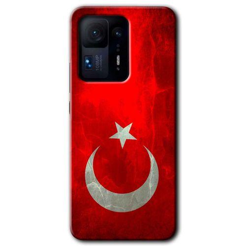 Potkal Hediye Fabrikası Xiaomi Mi Mix 4 Kılıf HD Desen Baskılı Arka Kapak - Siyah Mermer Desenli Y Harfi