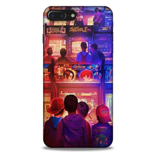Retro (33) Desen Hybrid Kılıf Renkli Apple Iphone 8 Plus Kılıf