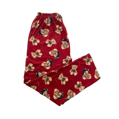 Kadın Ayıcık Desenli Pijama Altı Milan -003