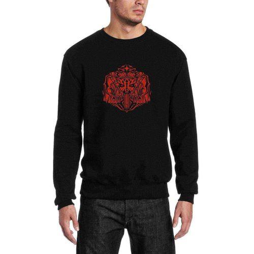 Darth Maul Baskılı Siyah Erkek Sweatshirt