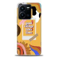Vivo Y35 Kılıf HD Baskılı Kılıf - Take Time + Tam Ekran Koruyucu