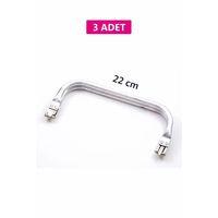 Gizli Metal Çanta Bursu – 3 Adet - 22 cm - Metal Çanta Aparatı Çanta Aksesuarı