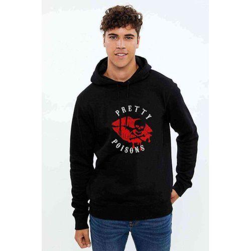Riverdale Pretty Poisons 2 Baskılı Siyah Erkek Kapşonlu Sweatshirt