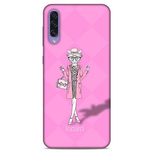 Samsung Galaxy A50s Kılıf FunnyMaX (21) Koruyucu Kapak Şeker Pembe Kedi