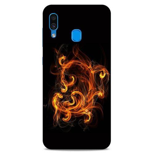 Lopard Samsung Galaxy A30 Uyumlu Kılıf FireX (25) Antişok Kapak Ateş Kırmızı