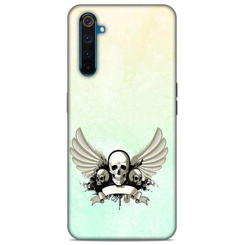 Lopard Oppo Realme 6 Uyumlu Kılıf Tattoo's (8) Baskılı Kılıf Yeşil Beyaz
