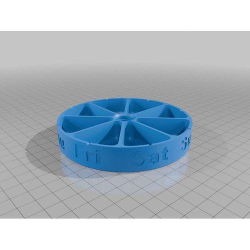 Yine 3D baskılı vida ile haftalık bir hap kutusu - 6902209