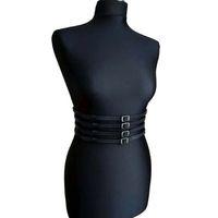 Deri Bayan Deri Dört Sırakı Bel Kemer - Brf910