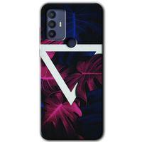 TCL 30 SE Kılıf HD Desen Baskılı Arka Kapak - Mekanik Yaprak