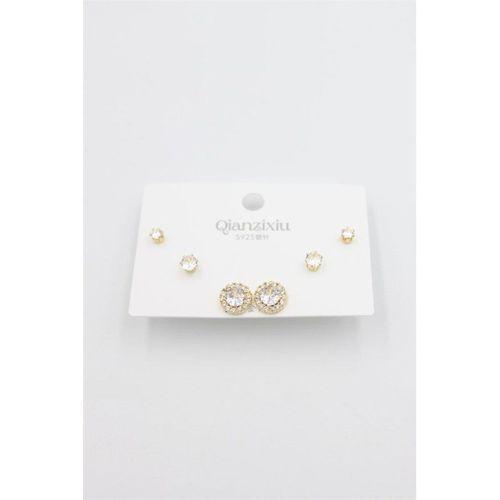 Çoklu Set Küpe - Altın