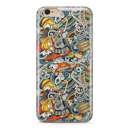 Apple iPhone 6 6s Kılıf Snowboarding Arka Kapak Koruma Desenli Full Koruyucu