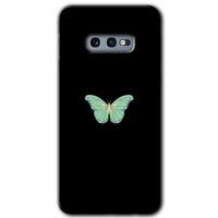 MRCİLETİSİM Samsung Galaxy S10e Kılıf Baskılı Kapak - Butterfly Tree + 5D Tam Kaplayan Cam