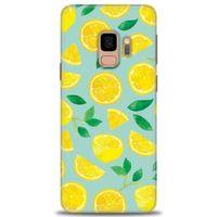 Samsung Galaxy S9 Kılıf HD Baskılı Kılıf - Limon Dilimleri + Tam Ekran Koruyucu