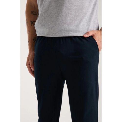 Erkek Gri Düğmeli Yaka Kısa Kol Pijama Takımı