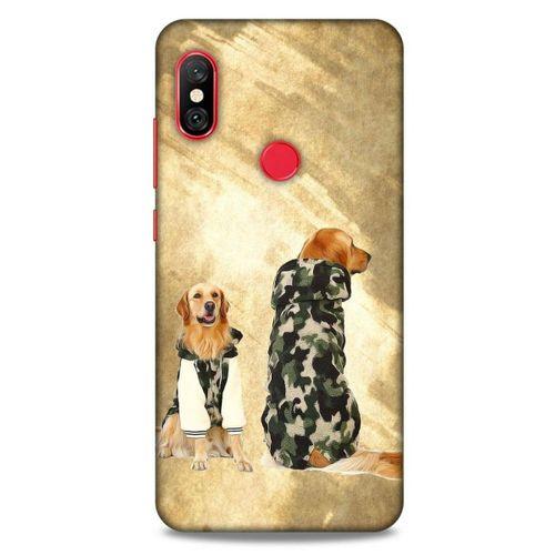 Xiaomi Mi A2 Lite Kılıf Köpek Kıyafetleri (32) Soft Silikon Kılıf Golden Kapişonlu Polar