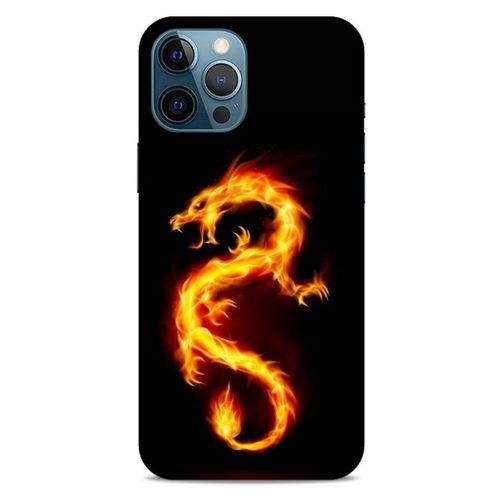 Apple iPhone 12 Pro Max Kılıf Dragons (26) Tpu Silikon Kılıf Tatoo Ateş Ejderhası