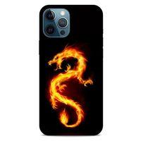 Apple iPhone 12 Pro Max Kılıf Dragons (26) Tpu Silikon Kılıf Tatoo Ateş Ejderhası