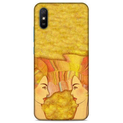 Lopard Xiaomi Redmi 9A Uyumlu Kılıf Sürreal Yüzler ♀ (16) Kalın Kılıf Desenli